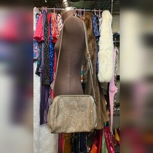 Vintage Liz Claiborne Brown Patterned Women's Bag